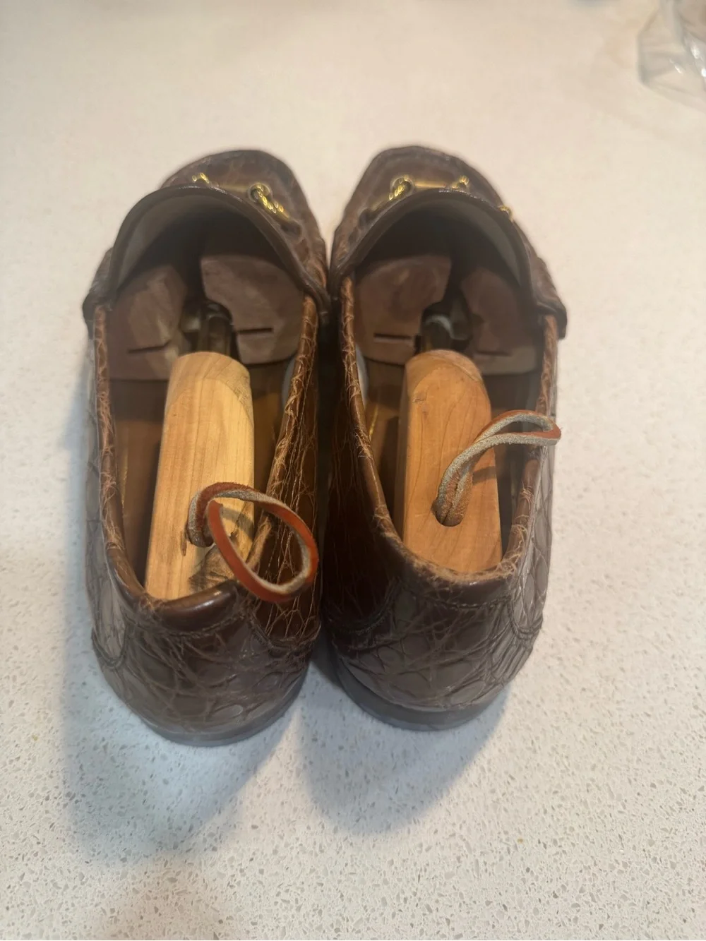 Genuine Alligator Gucci 1953 Horsebit Loafers 8 1/2